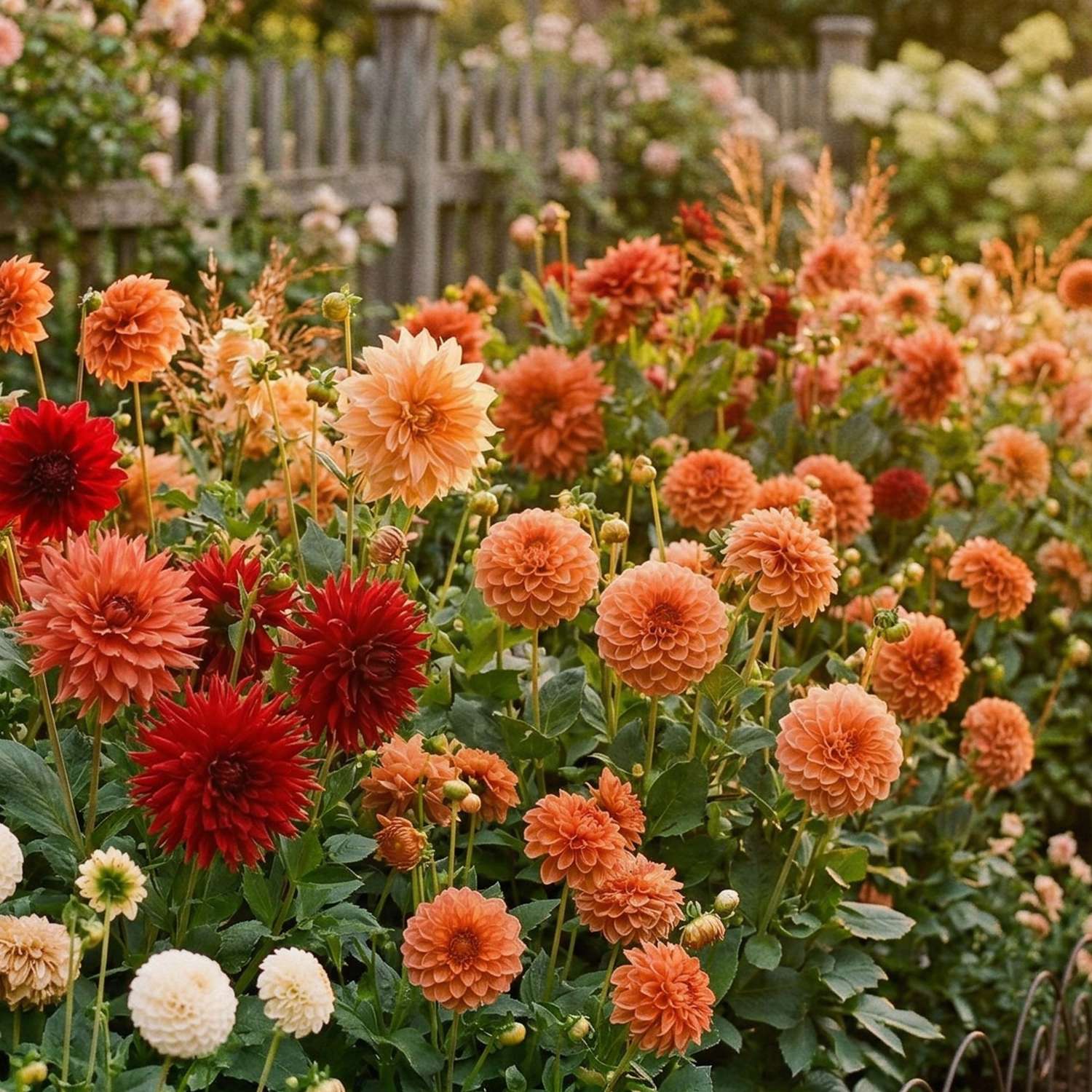 Dahliamix XL 'Warm Red'